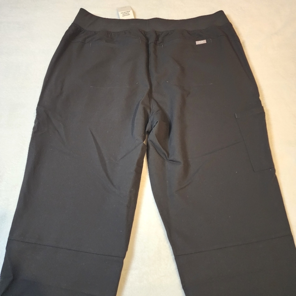 Figs Women's High Waisted Alva Skinny Tapered Scrub Pants Black 2XL - Tall - Picture 7 of 9